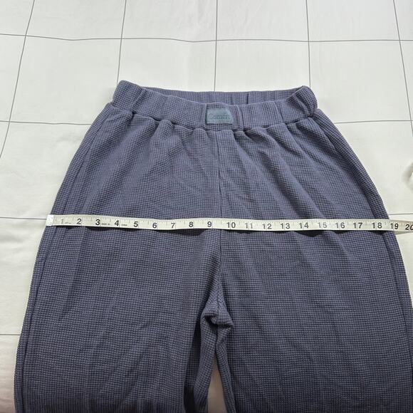 Comfrt Pants Womens Small Blue Waffle Knit Lounge Pull On Athleisure Sweatpants - Picture 8 of 12